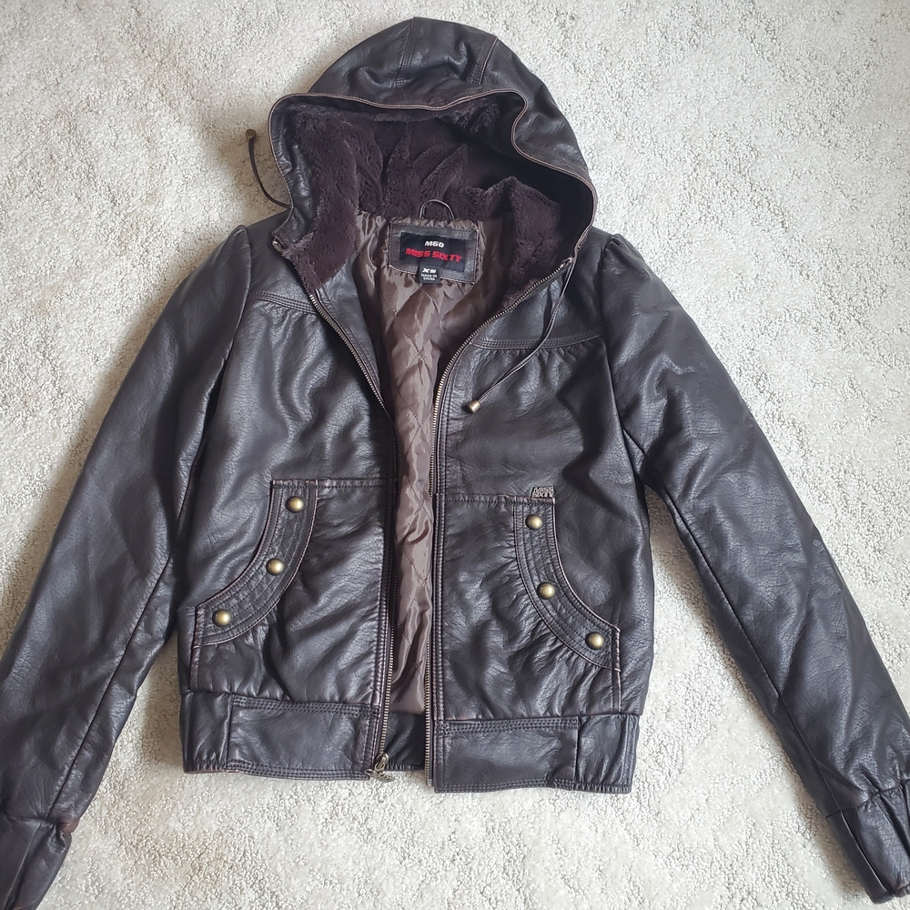 Women's Brown Jacket with Hood